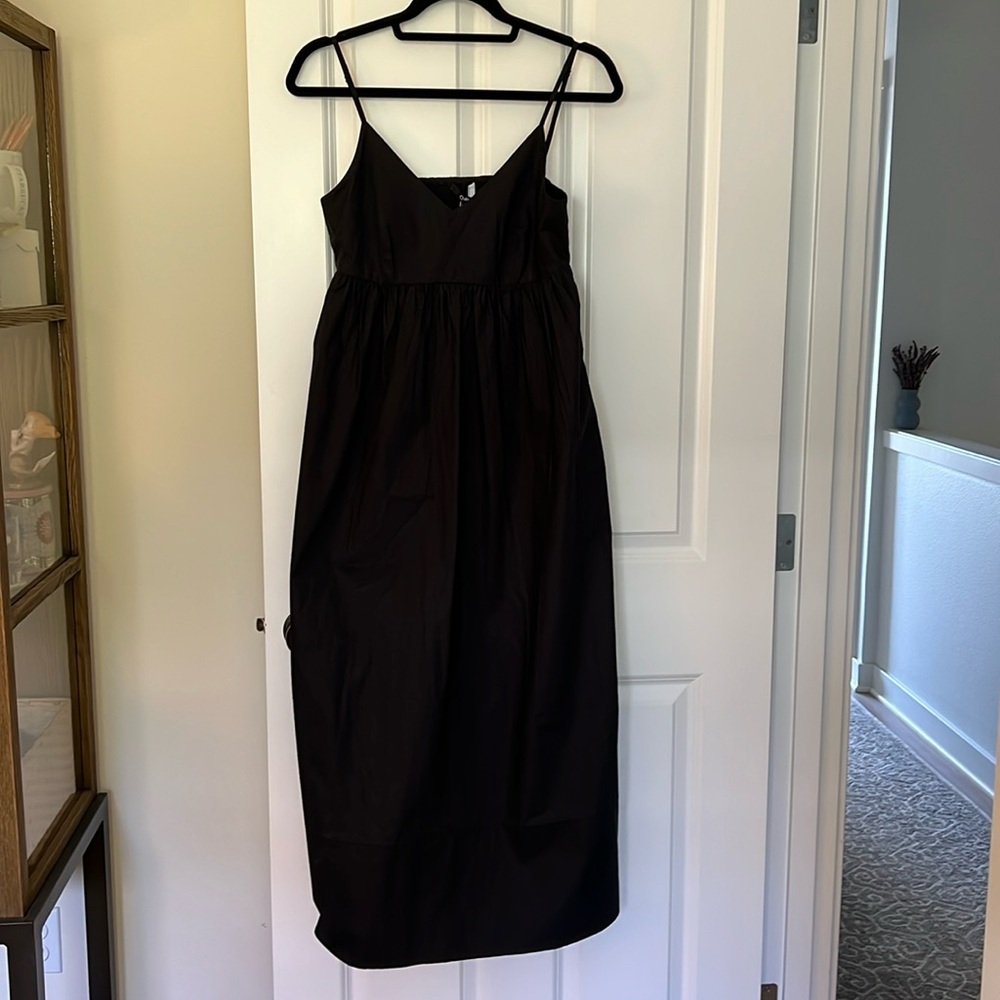 Quince organic cotton poplin maxi dress